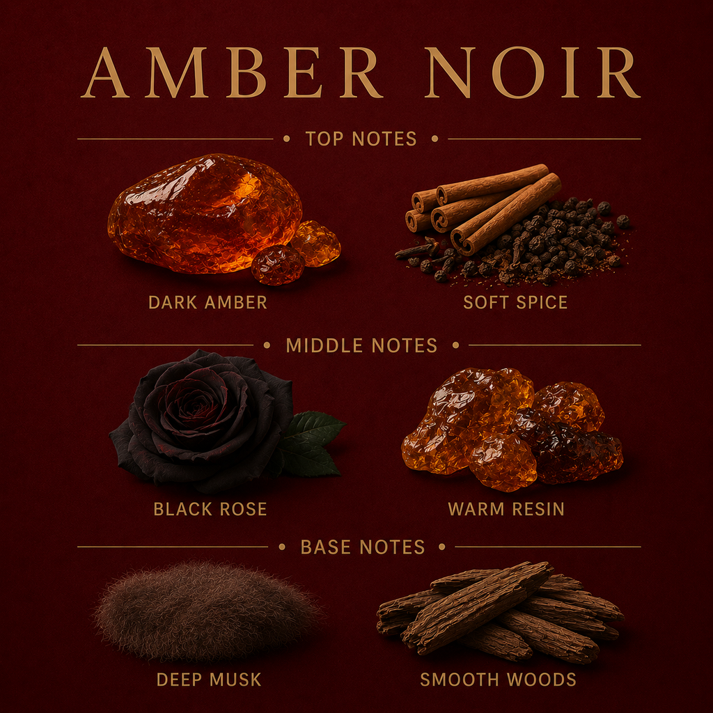 Amber Noir 3-Wick Candle