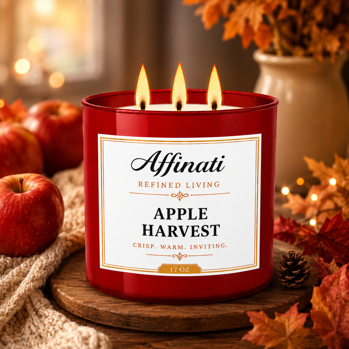 Apple Harvest 3-Wick Candle