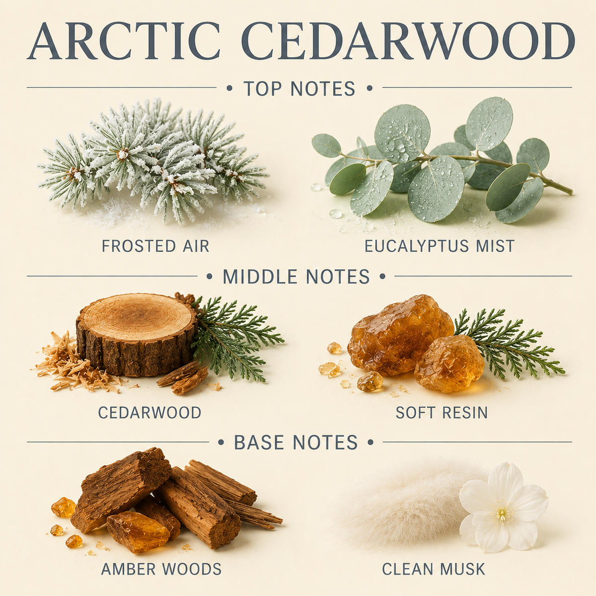 Arctic Cedarwood 3-Wick Candle