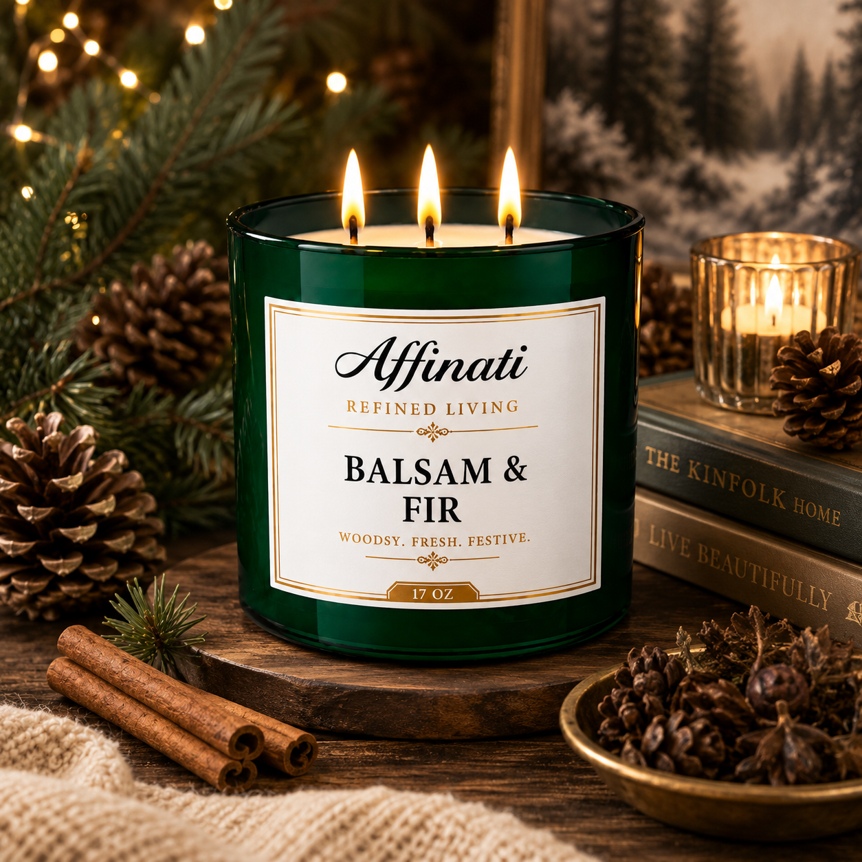 Balsam & Fir 3-Wick Candle