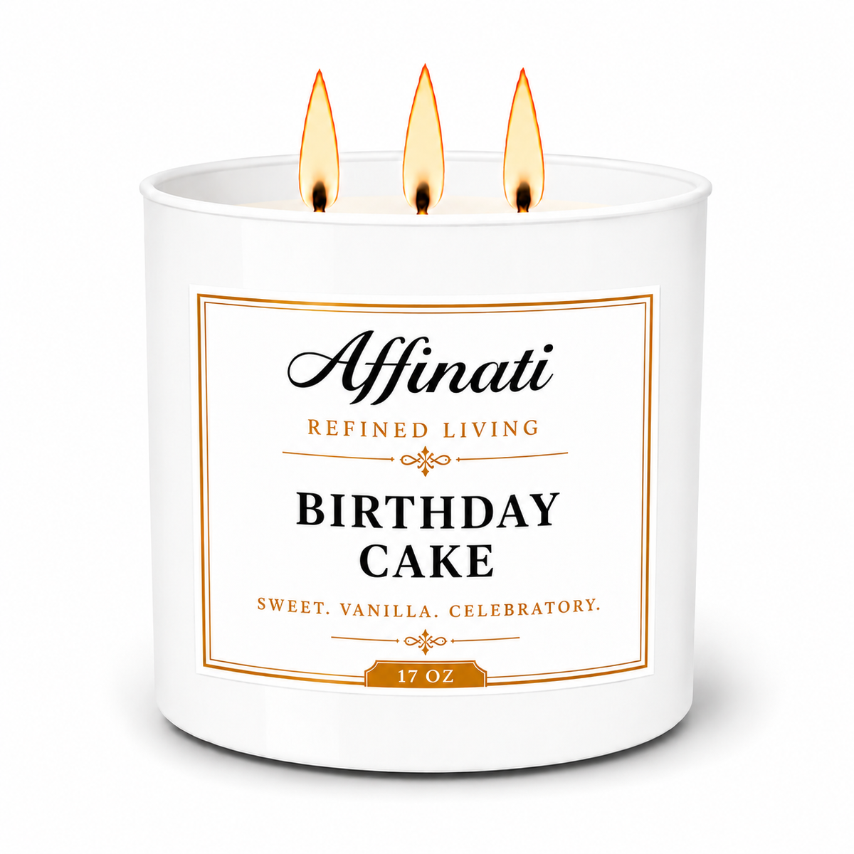 Birthday Cake 3-Wick Candle