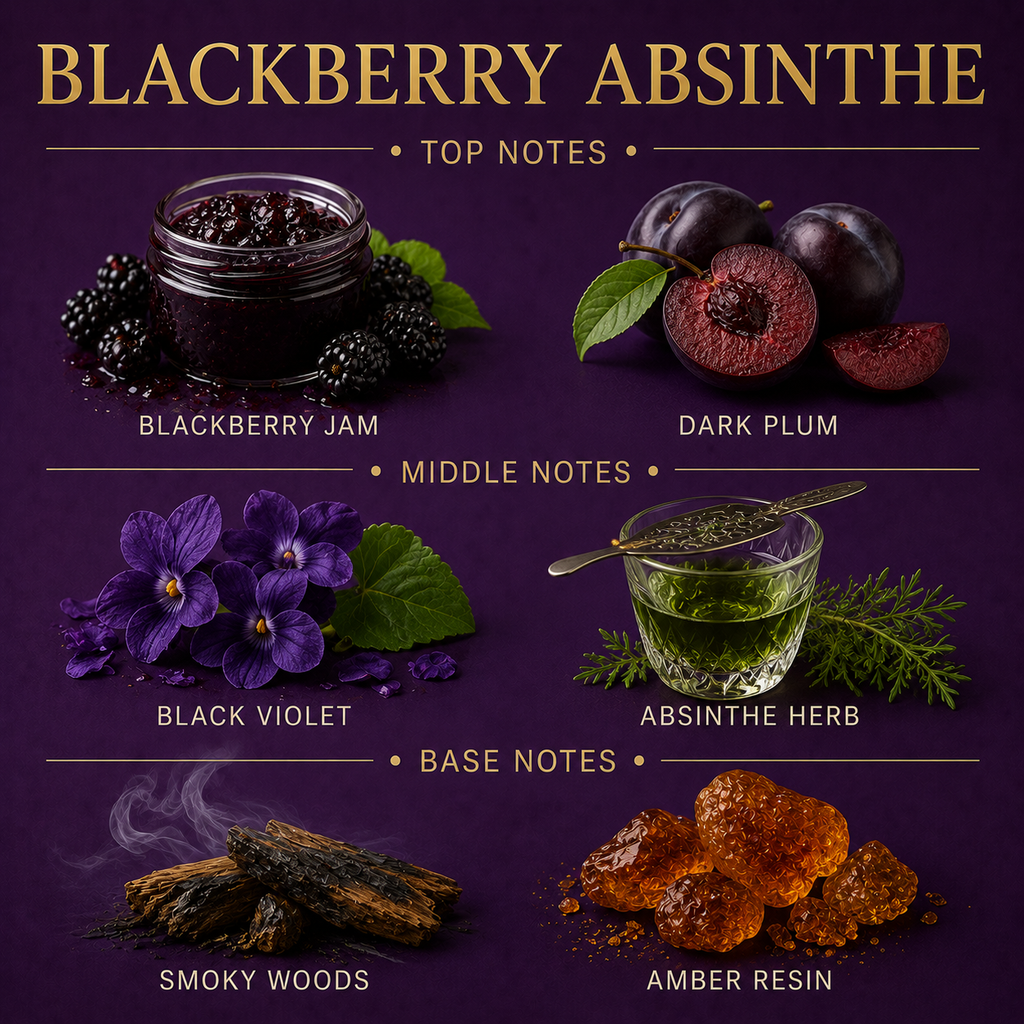 Blackberry Absinthe 3-Wick Candle