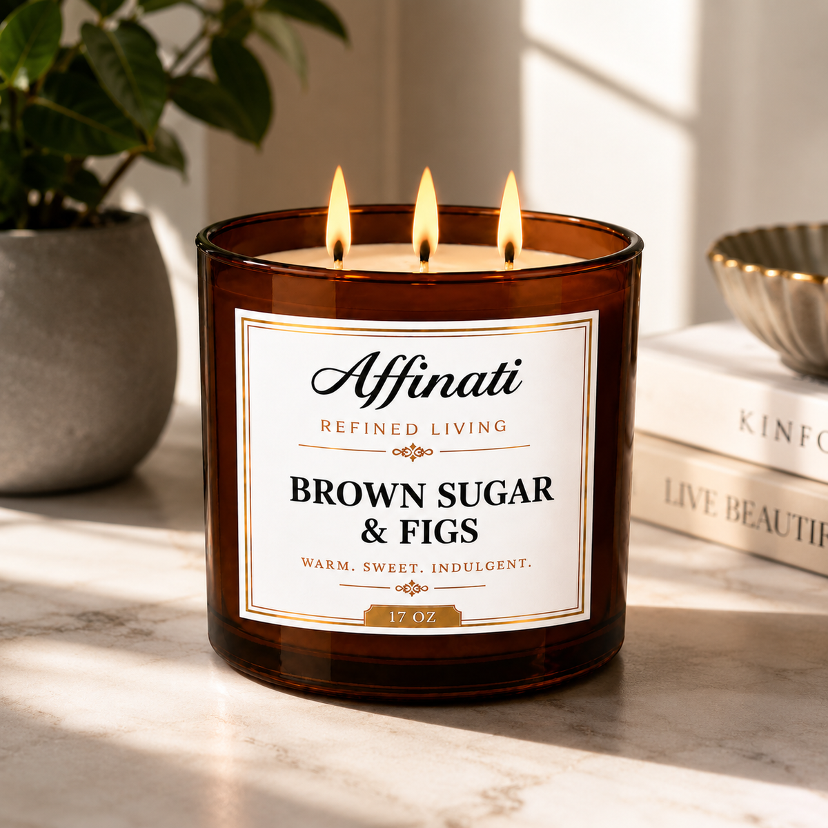 Brown Sugar & Figs 3-Wick Candle