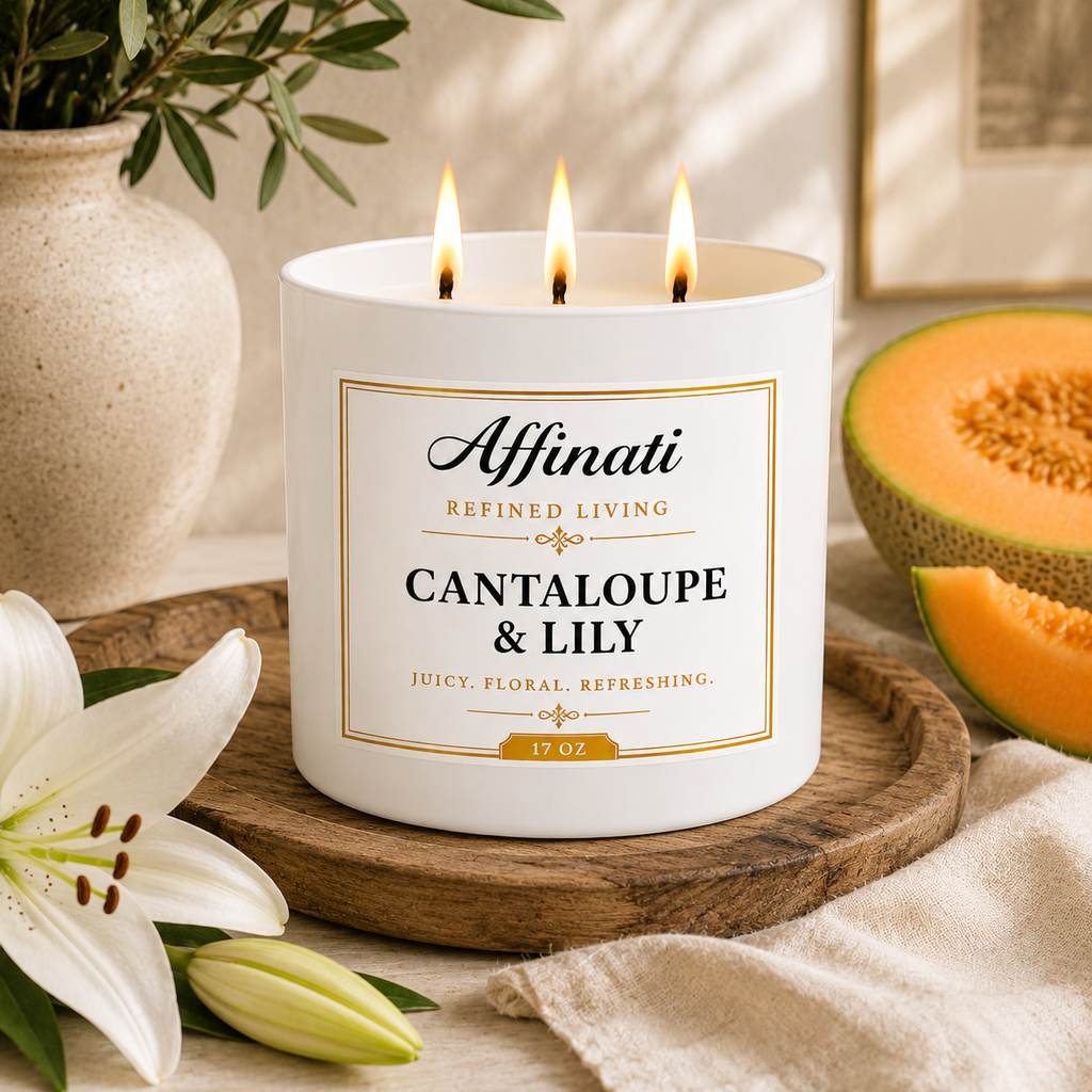 Cantaloupe & Lily 3-Wick Candle