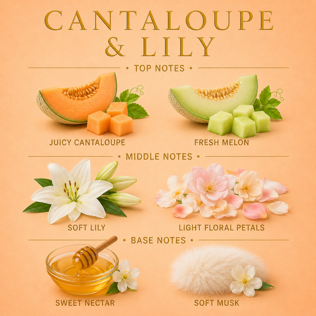 Cantaloupe & Lily 3-Wick Candle