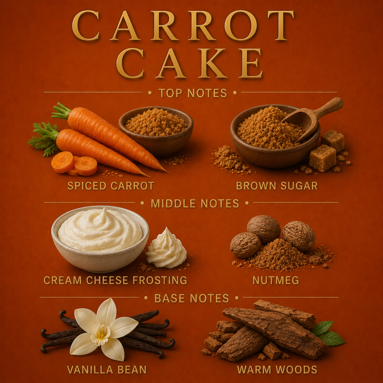 Carrot Cake 3-Wick Candle