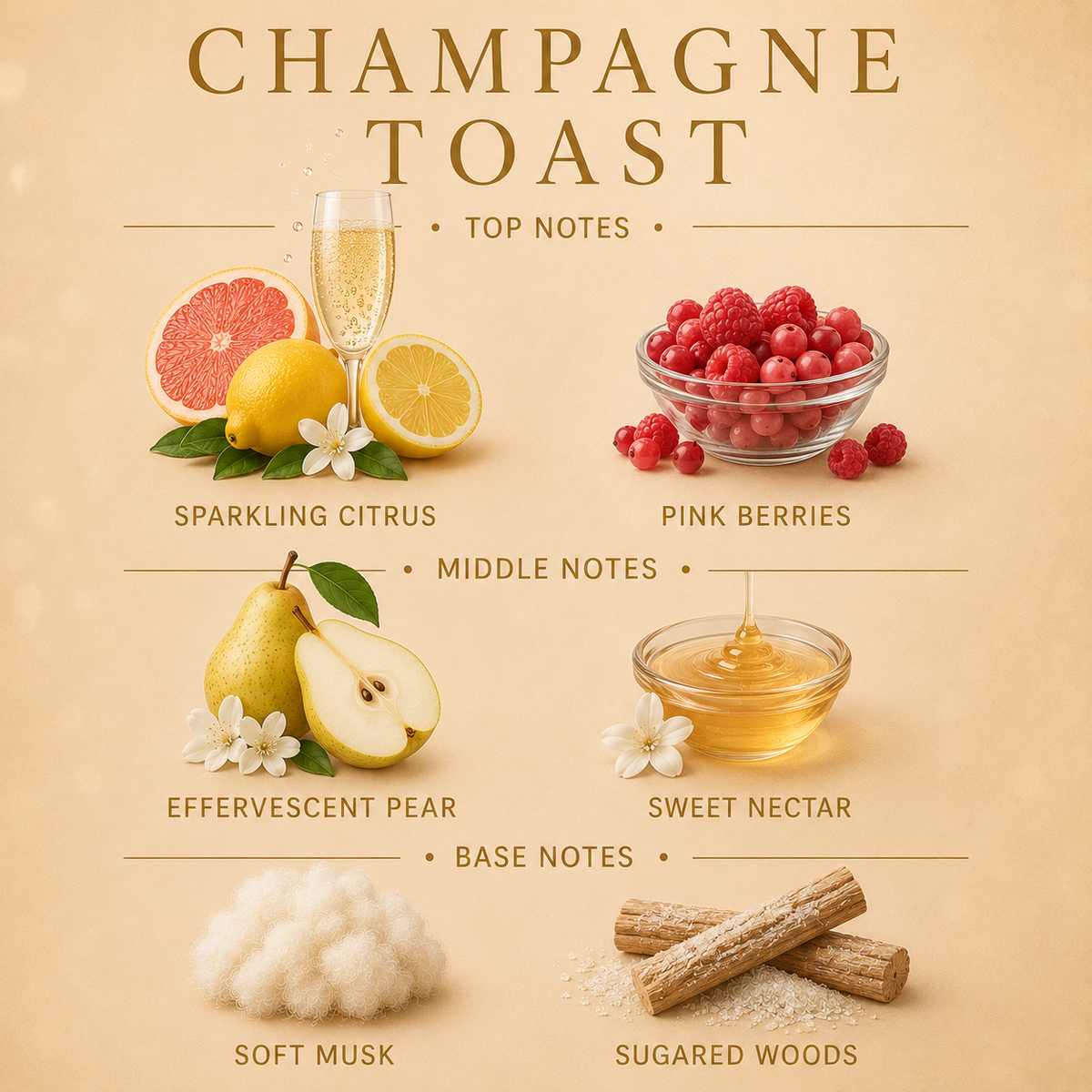 Champagne Toast 3-Wick Candle