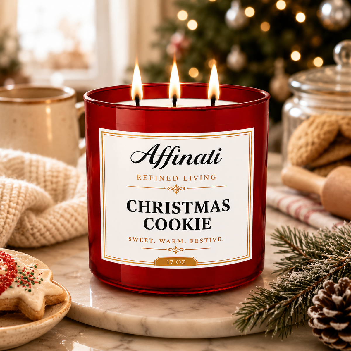 Christmas Cookie 3-Wick Candle