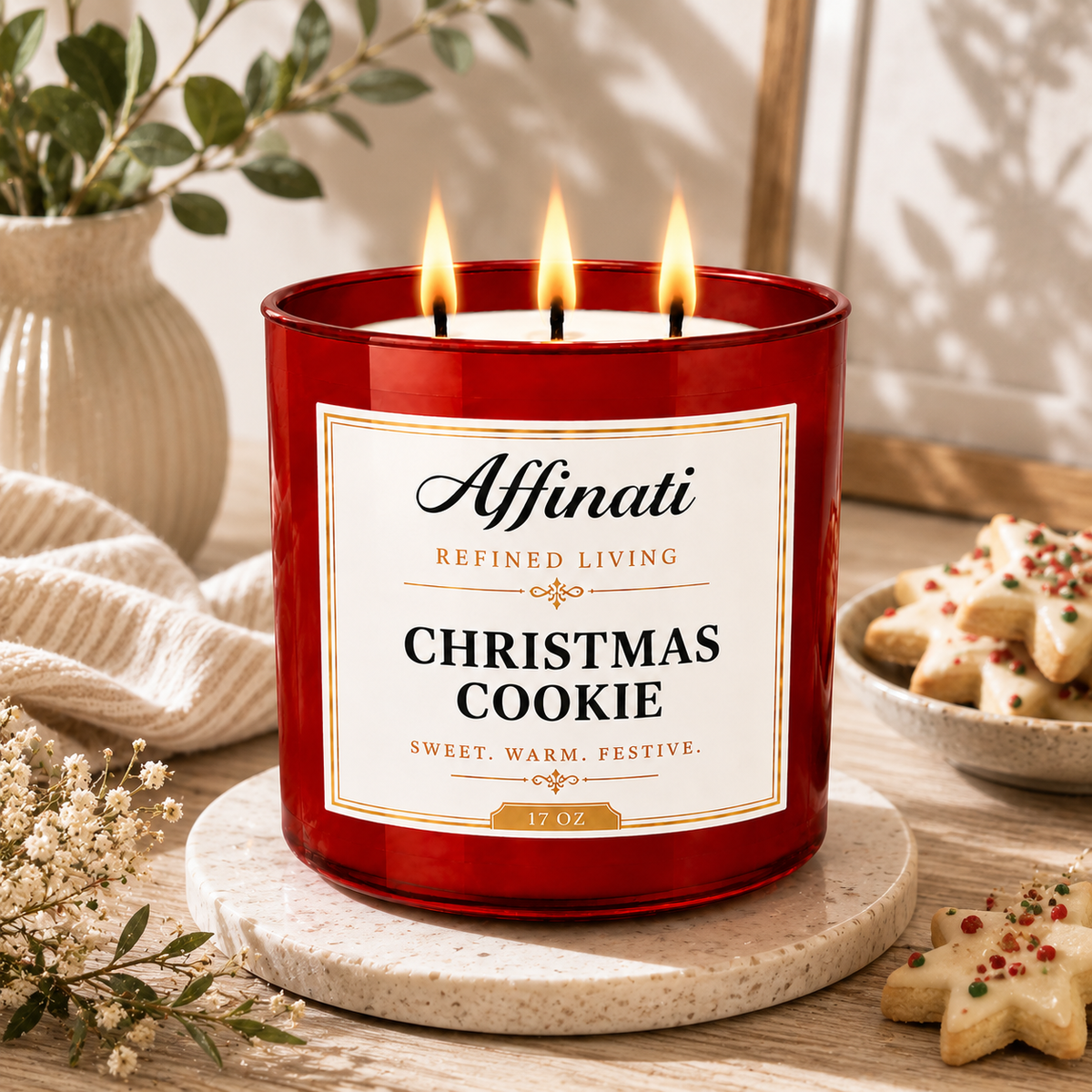 Christmas Cookie 3-Wick Candle