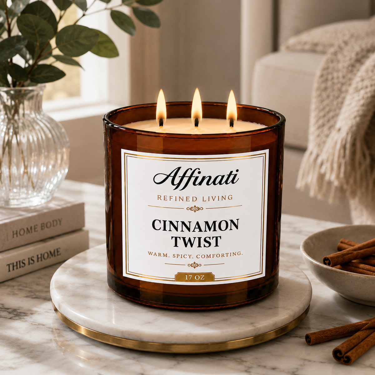 Cinnamon Twist 3-Wick Candle