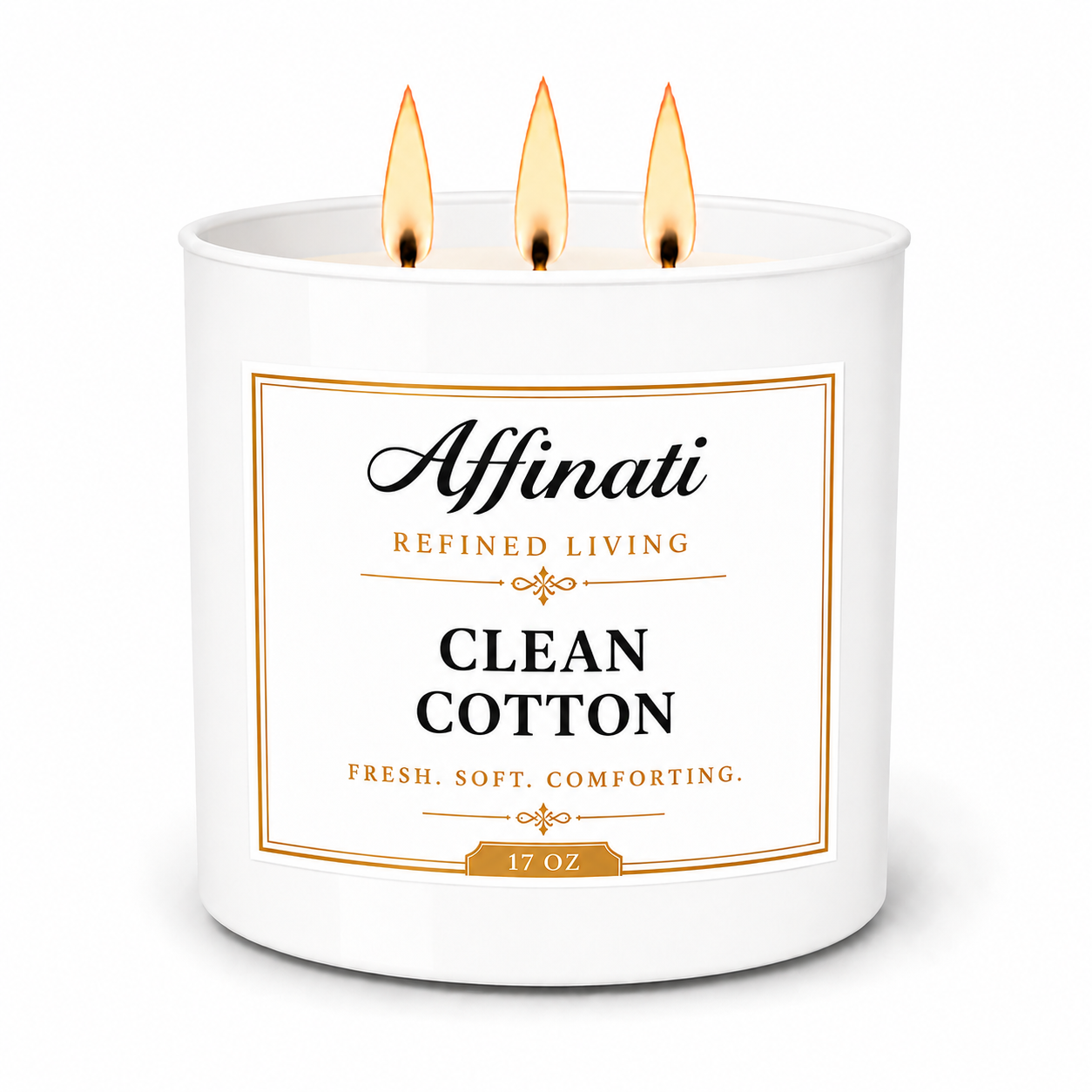 Clean Cotton 3-Wick Candle