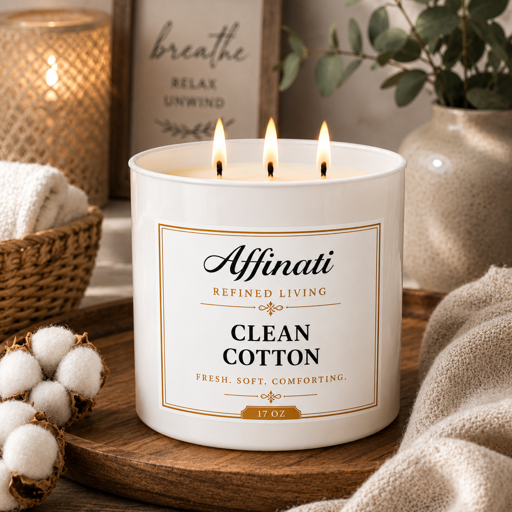 Clean Cotton 3-Wick Candle