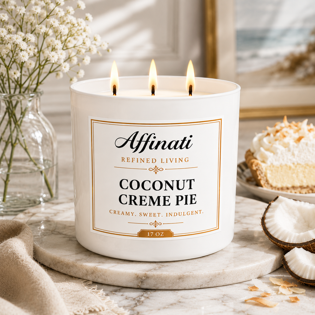 Coconut Creme Pie 3-Wick Candle