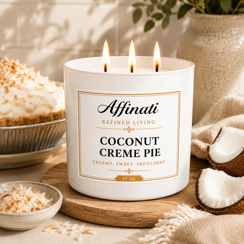 Coconut Creme Pie 3-Wick Candle