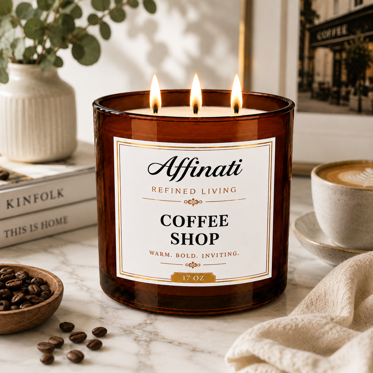 Coffee Shop 3-Wick Candle