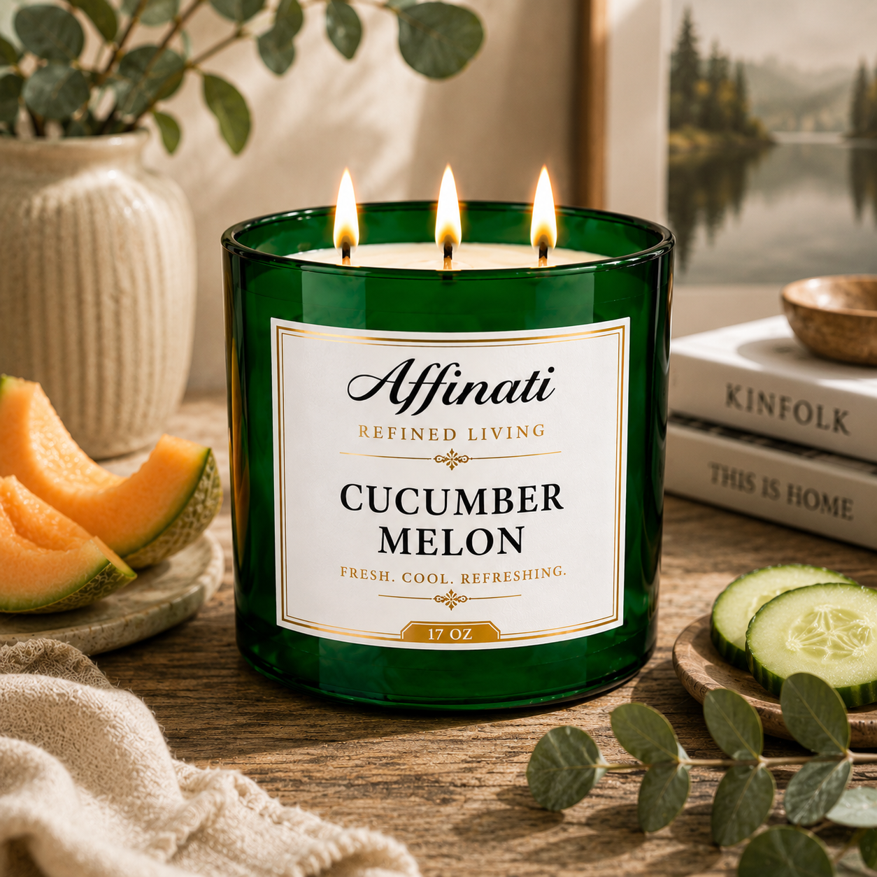 Cucumber Melon 3-Wick Candle