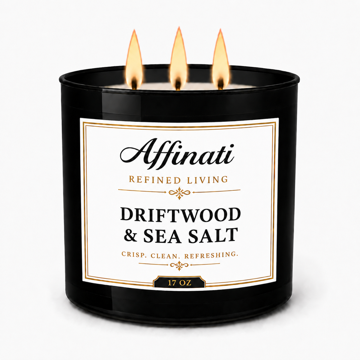 Driftwood & Sea Salt 3-Wick Candle