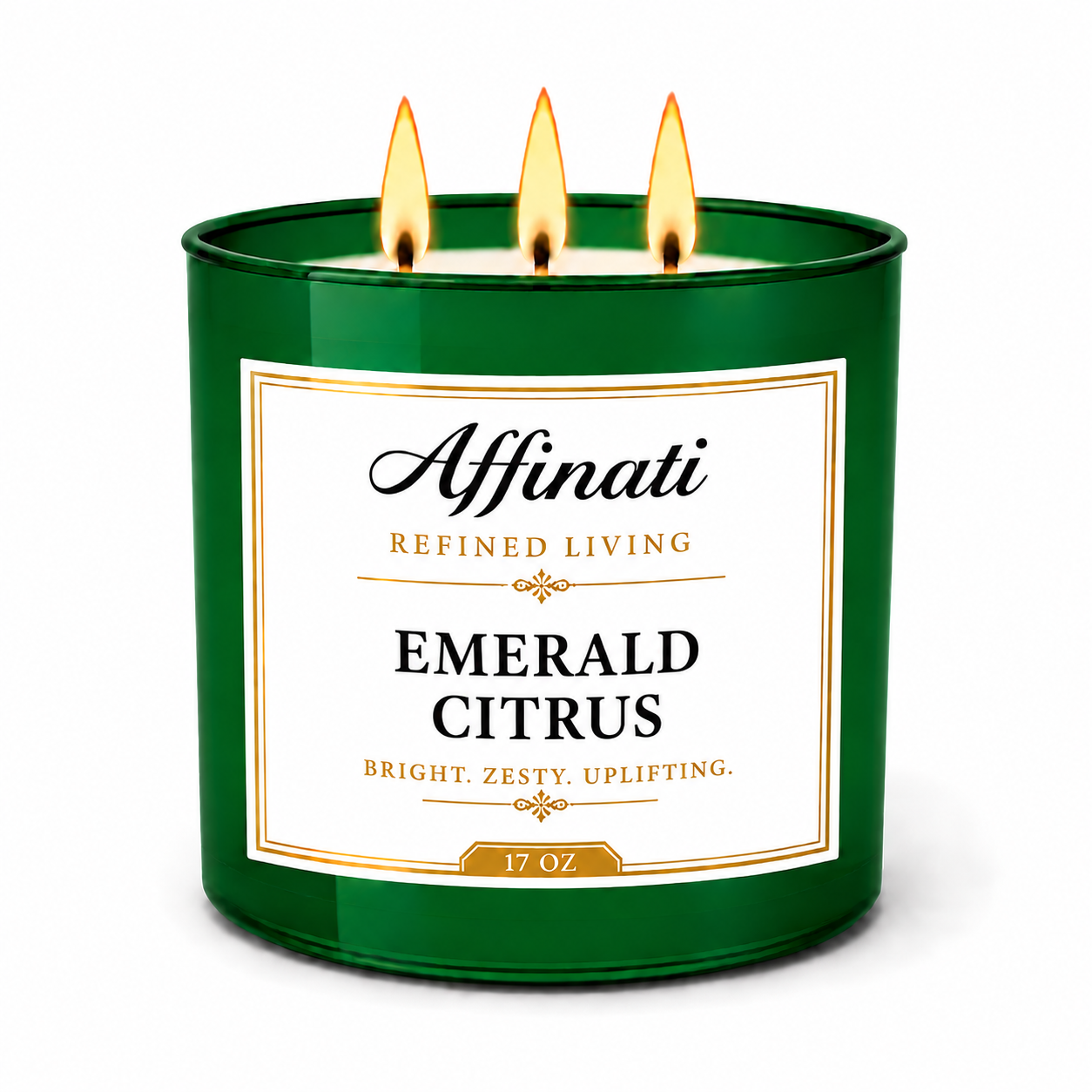 Emerald Citrus 3-Wick Candle