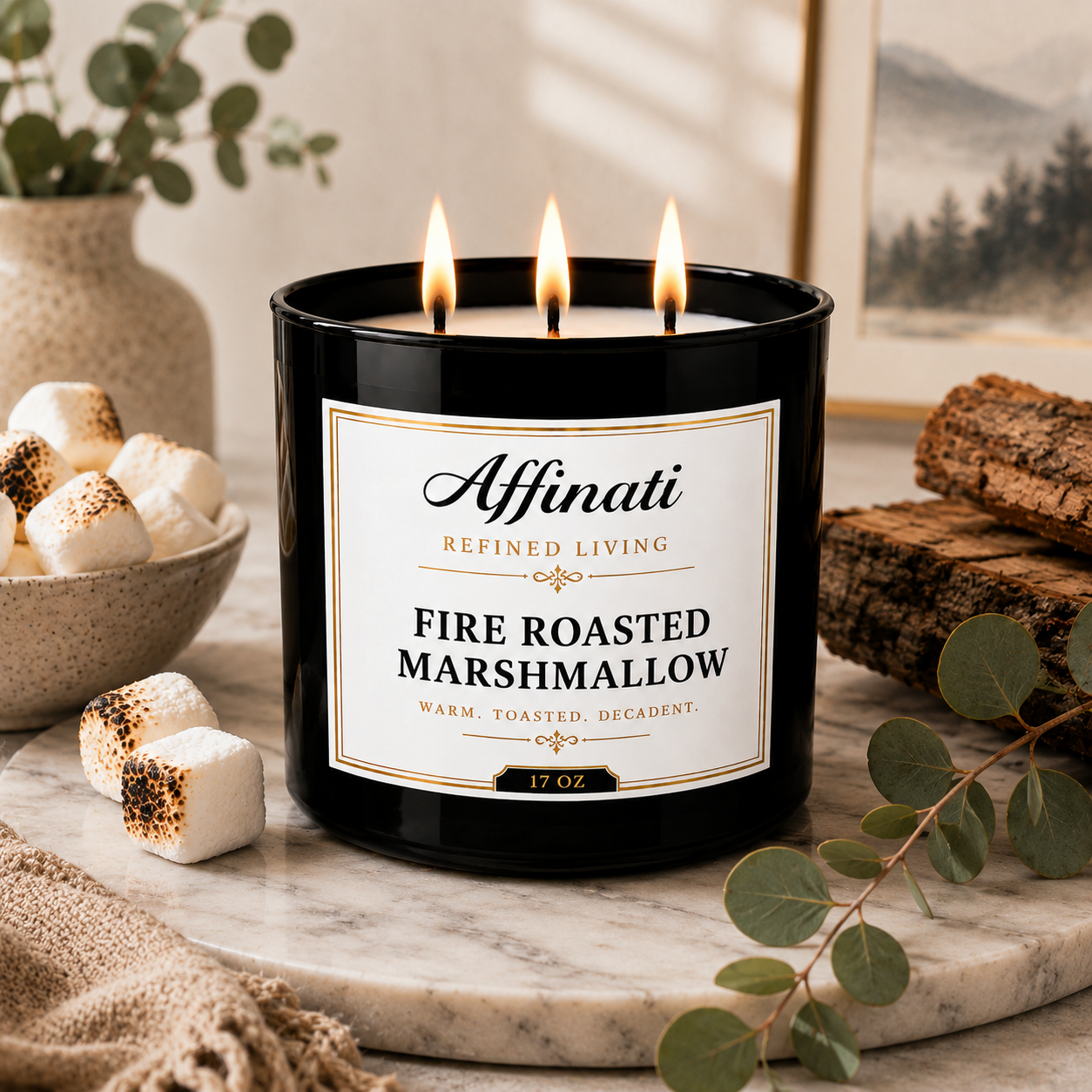 Fire Roasted Marshmallow 3-Wick Candle