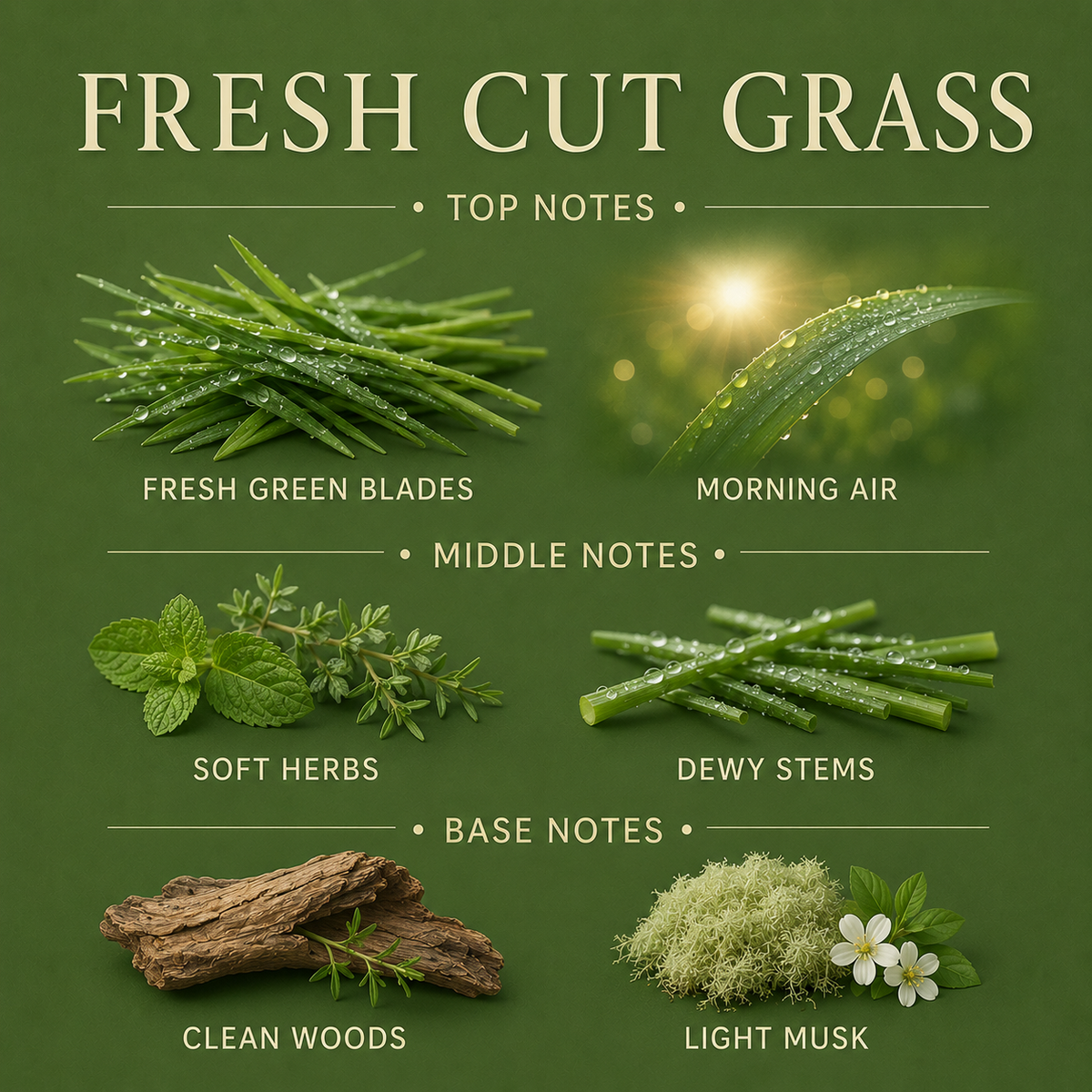 Fresh Cut Grass 3-Wick Candle