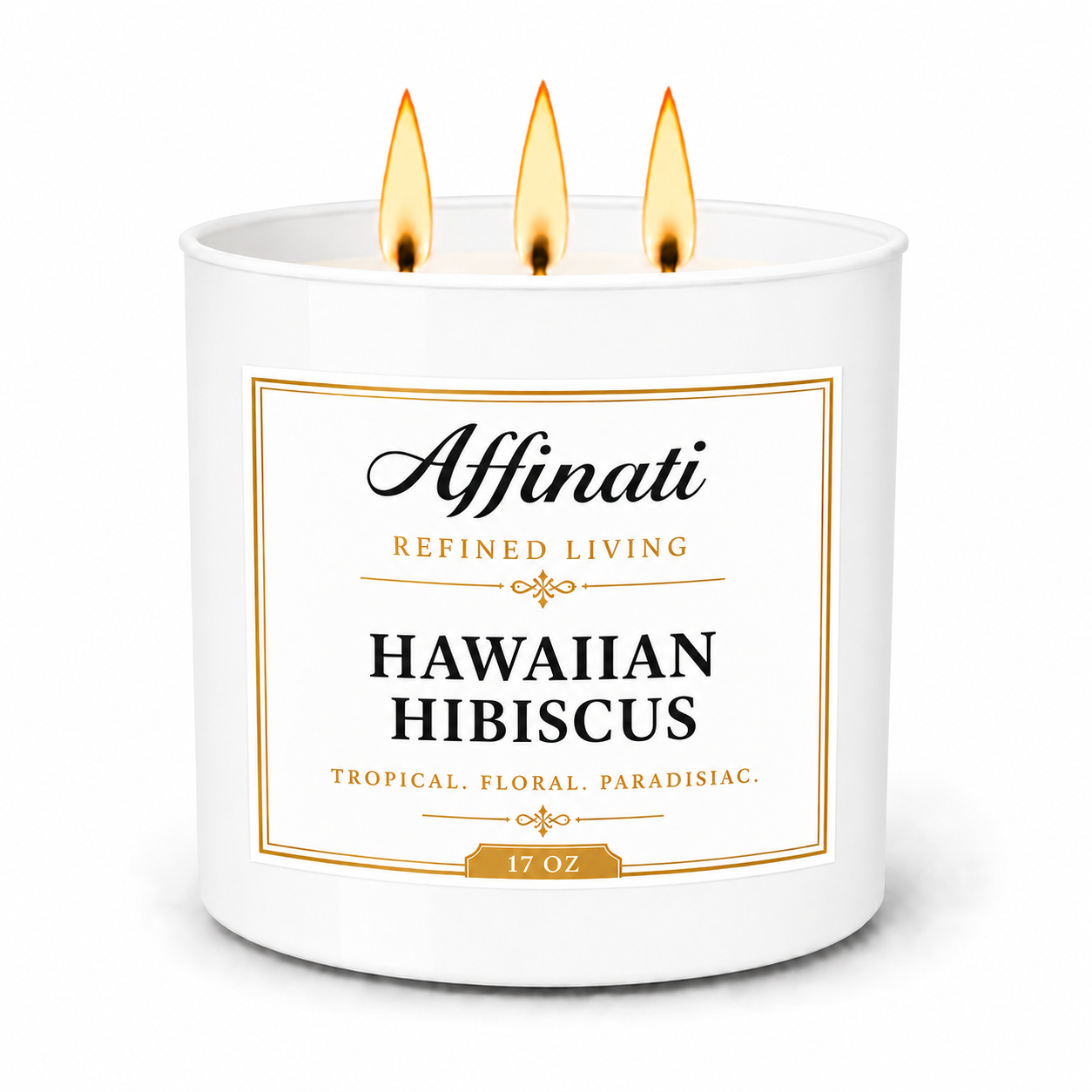 Hawaiian Hibiscus 3-Wick Candle