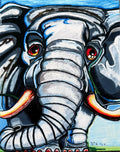 Azure Elephant - Art Prints