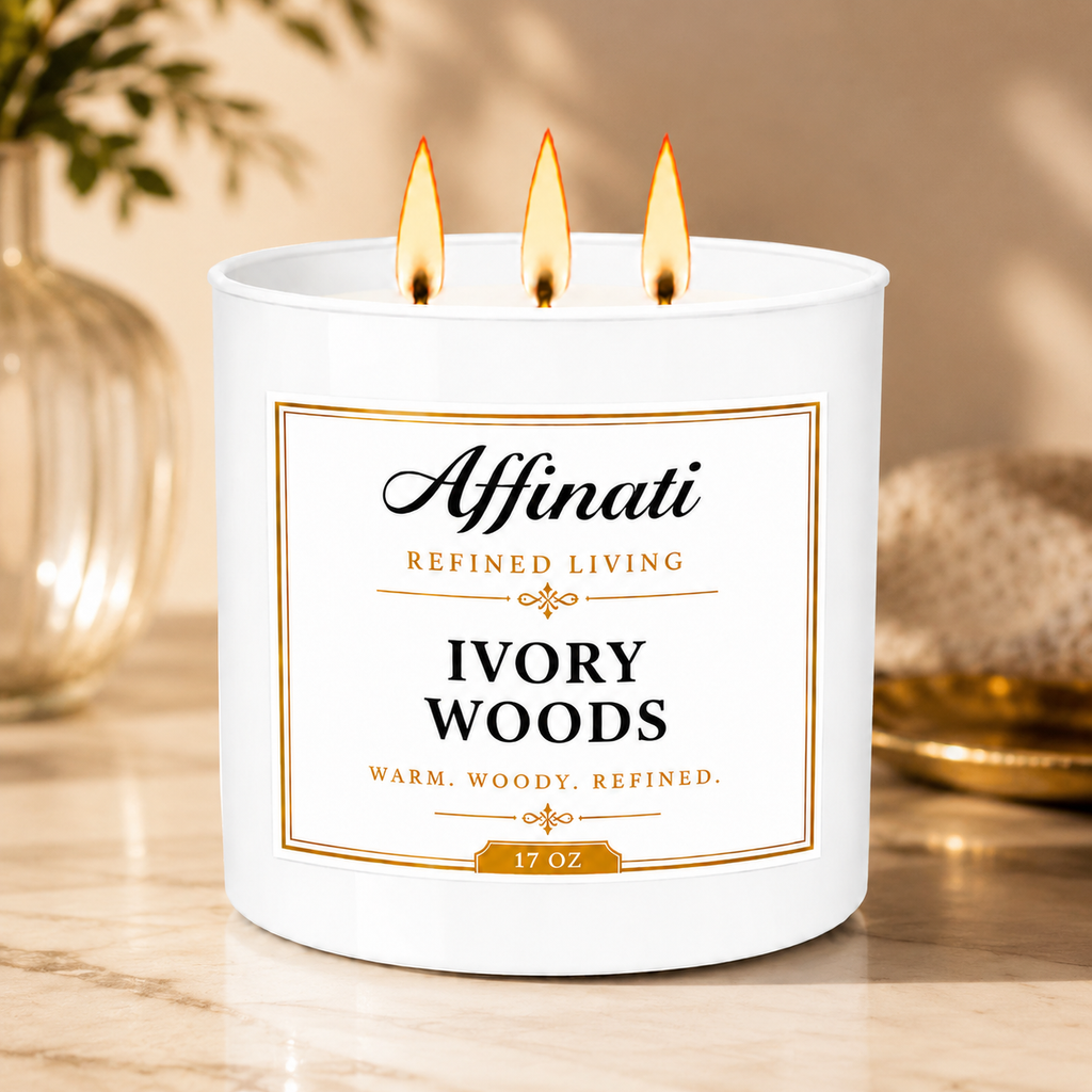 Ivory Woods 3-Wick Candle