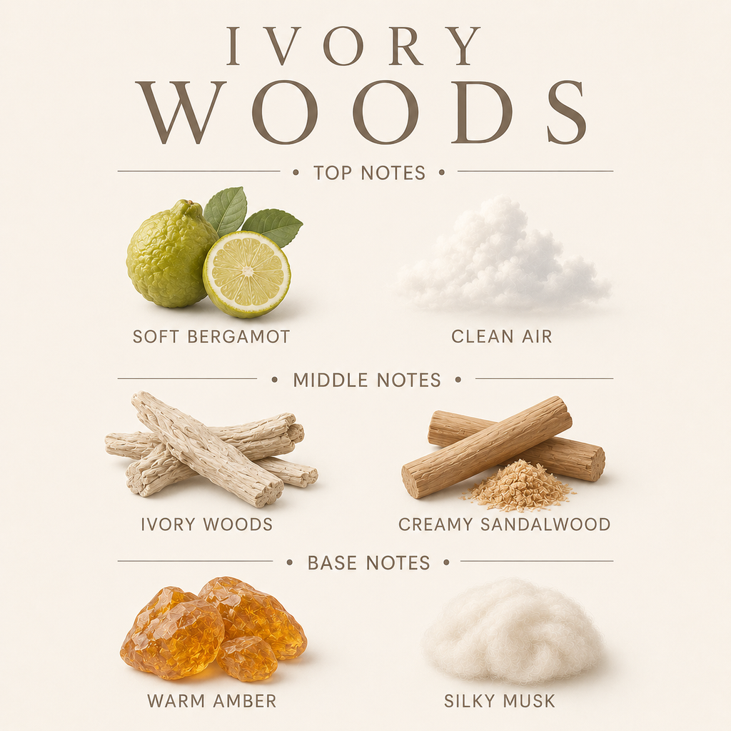 Ivory Woods 3-Wick Candle