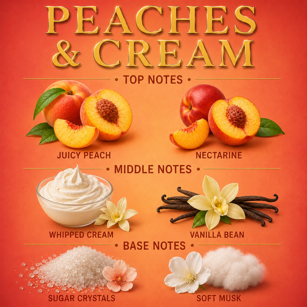 Peaches & Cream 3-Wick Candle