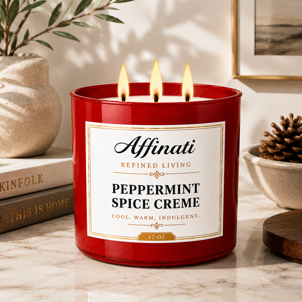 Peppermint Spice Creme 3-Wick Candle