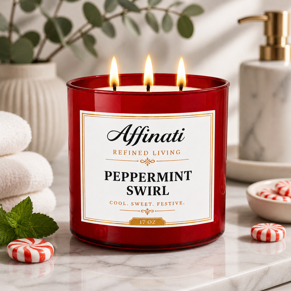 Peppermint Swirl 3-Wick Candle