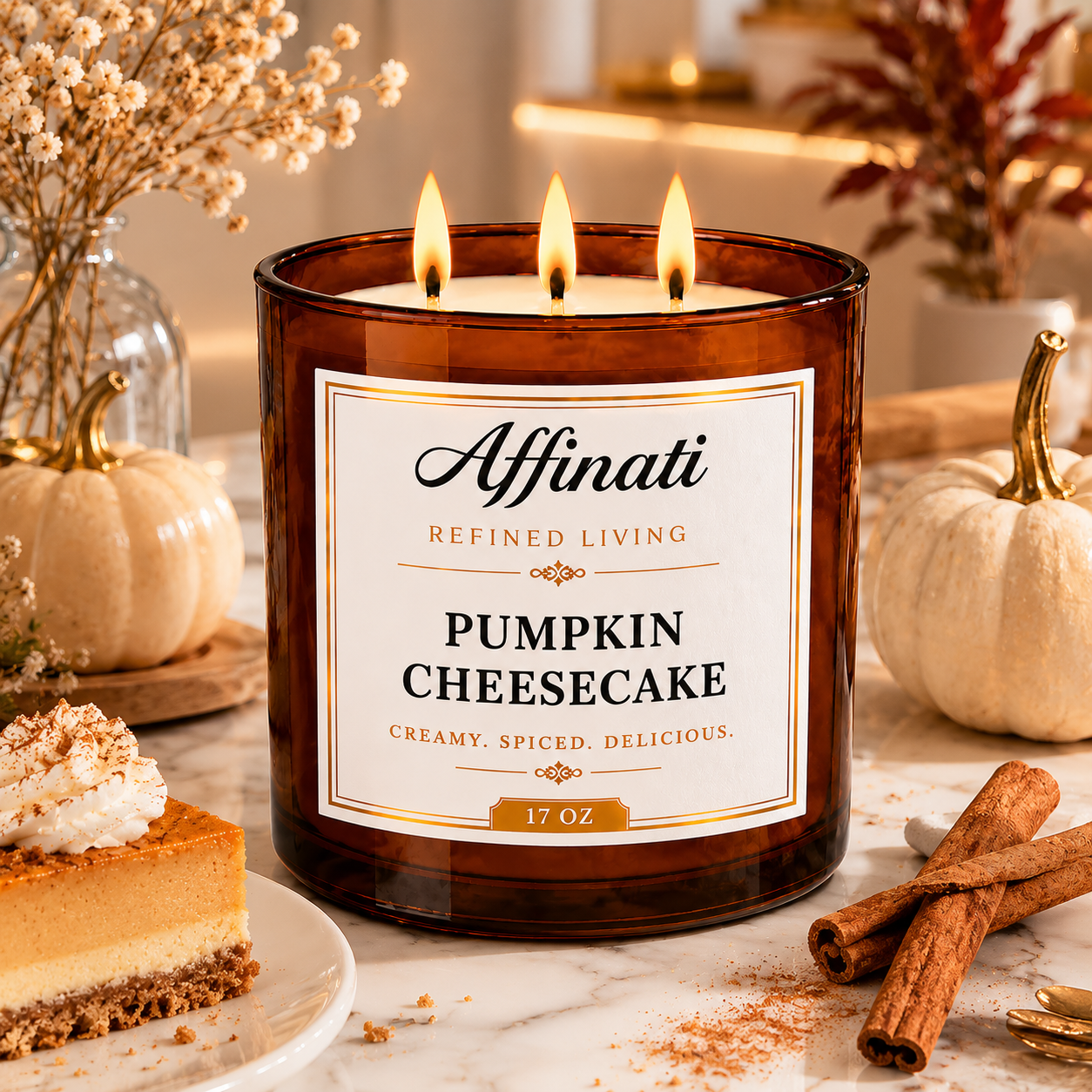 Pumpkin Cheesecake 3-Wick Candle