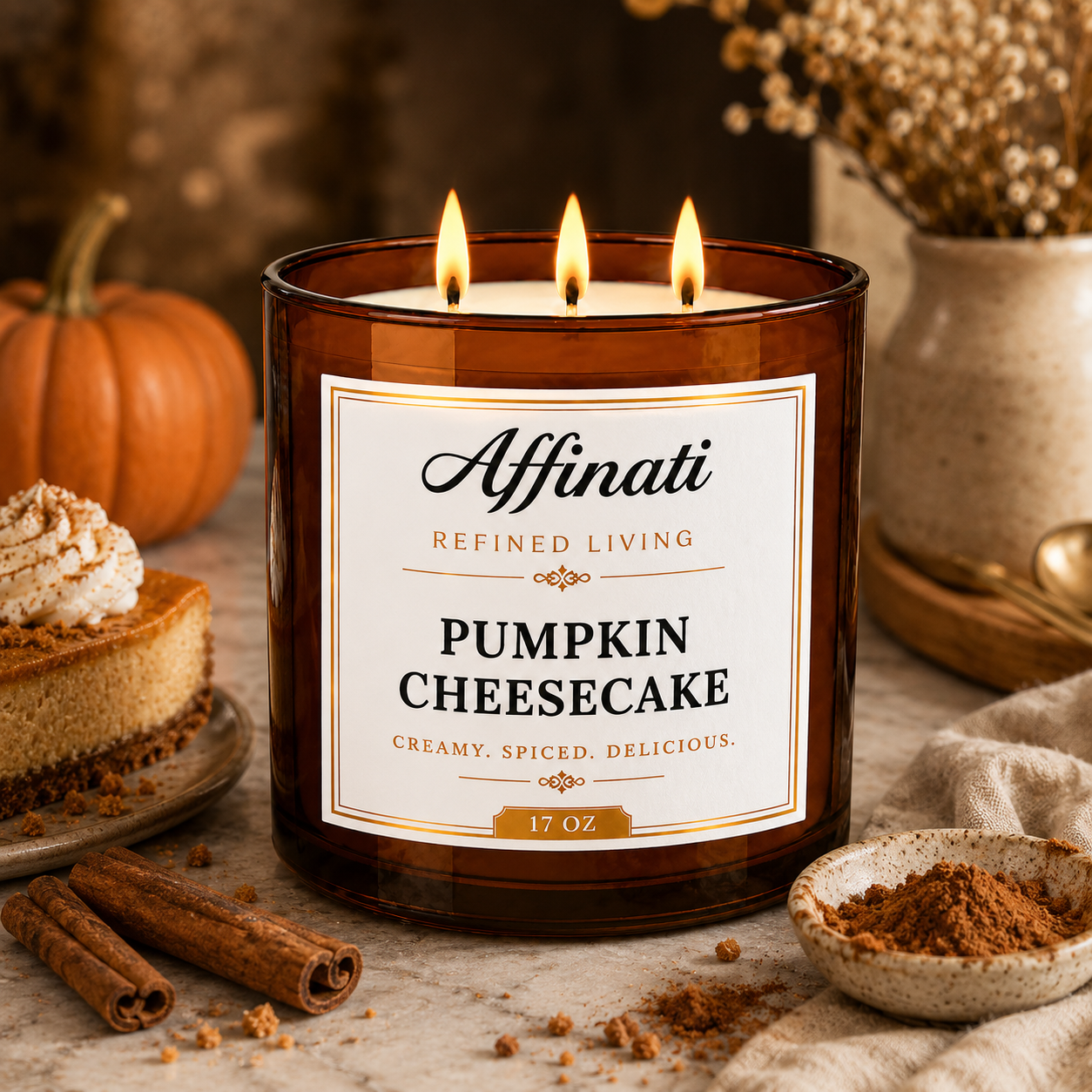 Pumpkin Cheesecake 3-Wick Candle
