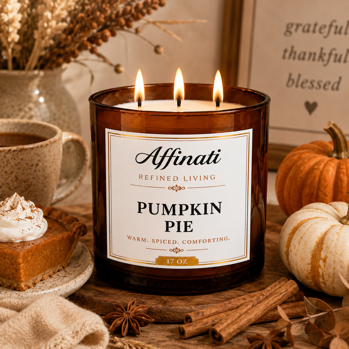 Pumpkin Pie 3-Wick Candle