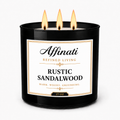 Rustic Sandalwood 3-Wick Candle