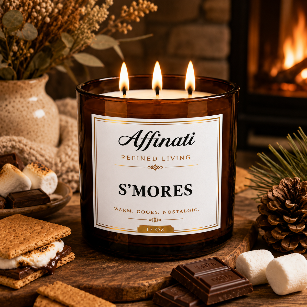 S'mores 3-Wick Candle