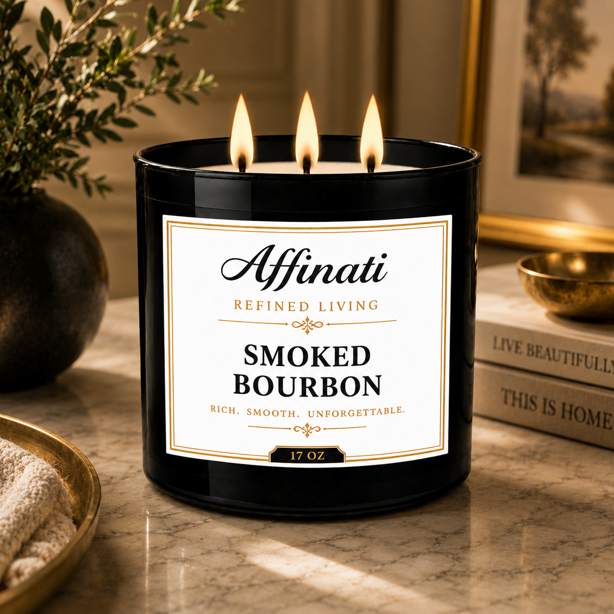 Smoked Bourbon 3-Wick Candle