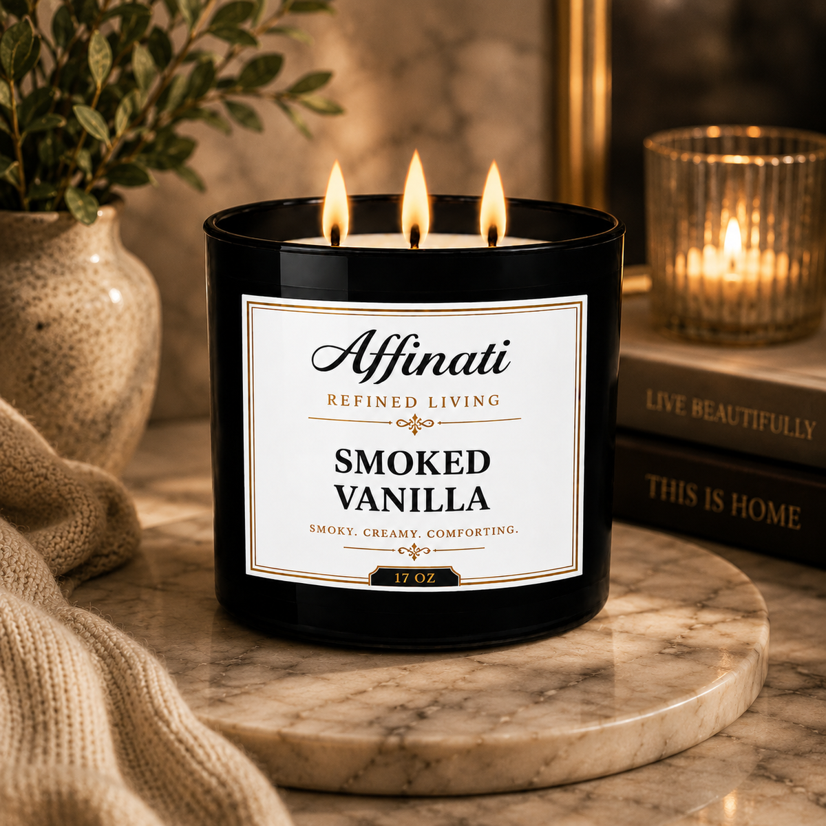 Smoked Vanilla 3-Wick Candle