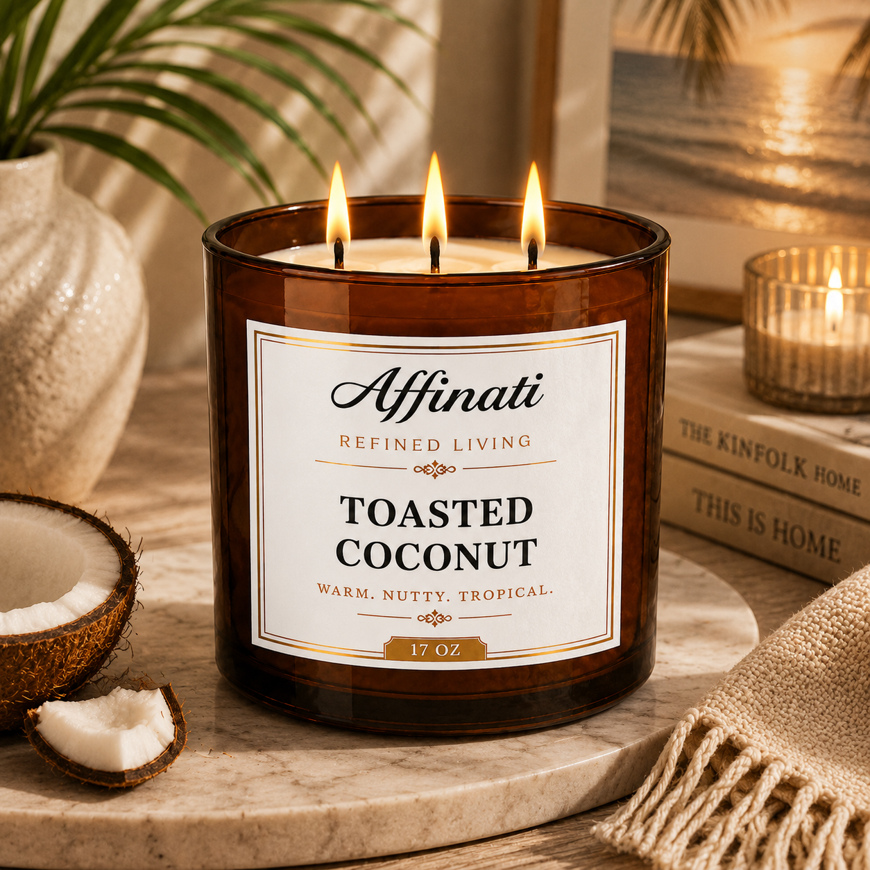 Toasted Coconut 3-Wick Candle