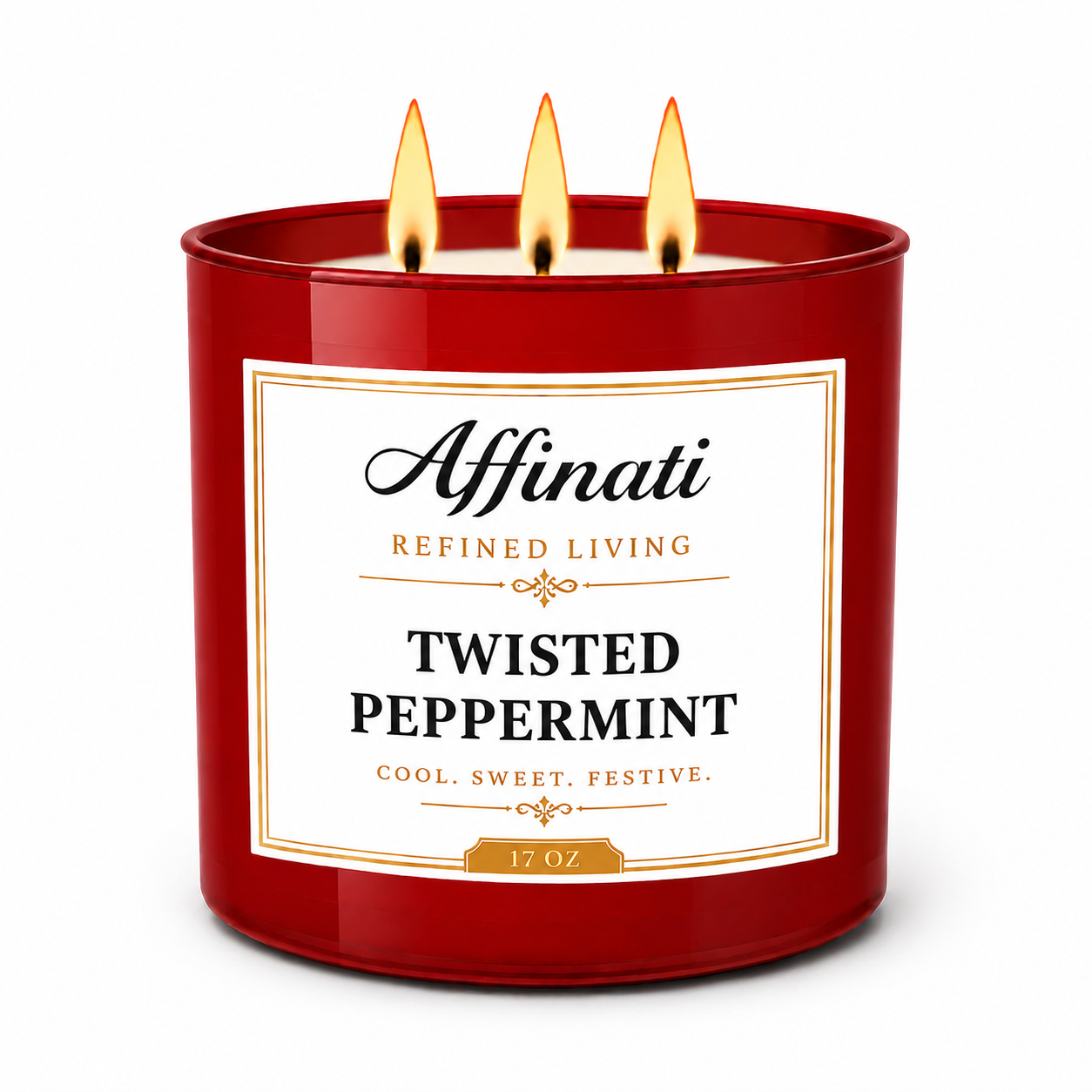Twisted Peppermint 3-Wick Candle