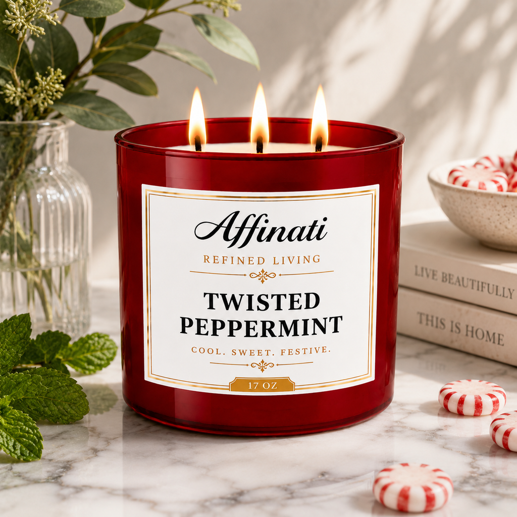 Twisted Peppermint 3-Wick Candle