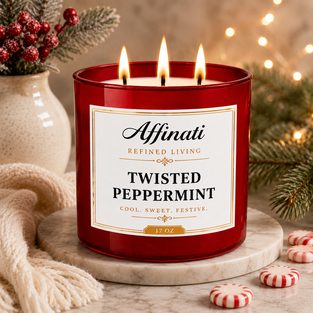 Twisted Peppermint 3-Wick Candle