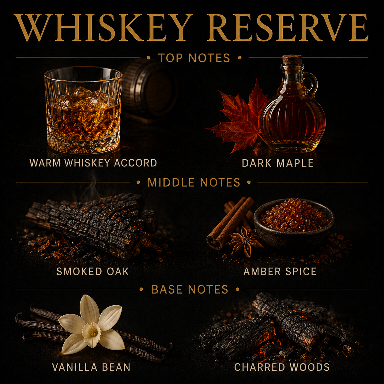Whiskey Reserve 3-Wick Candle