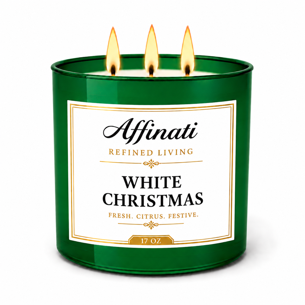 White Christmas 3-Wick Candle