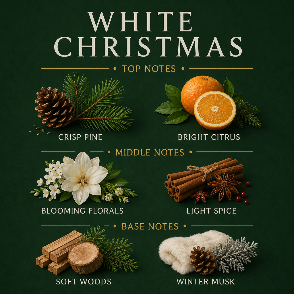 White Christmas 3-Wick Candle