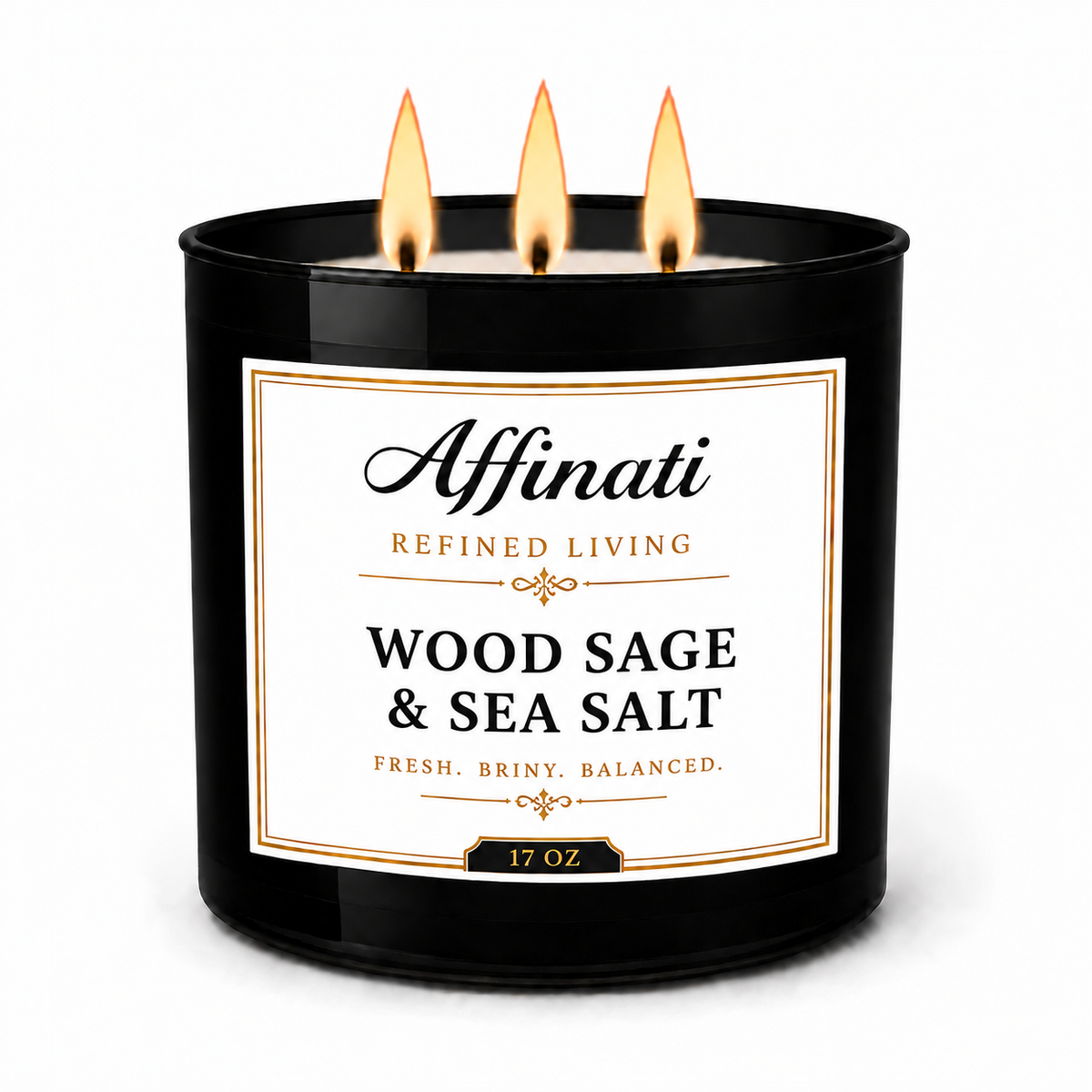 Wood Sage & Sea Salt 3-Wick Candle